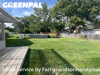 Backyard Mowing in Elk Grove Village, 60007, Yard Mowing by Fatherandsonhandyman, work completed in Nov , 2025