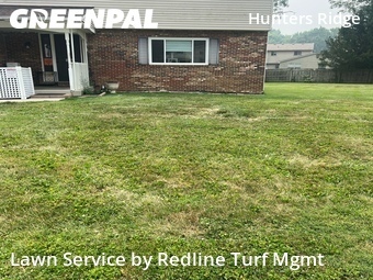 Completed mowing work