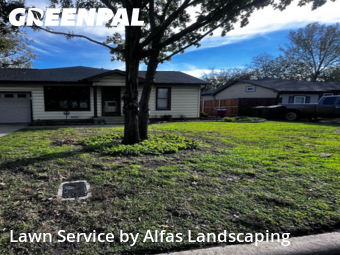 Grass Cutin Lewisville,75057,Lawn Care by Alfas Landscaping, work completed in Dec , 2025