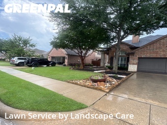Lawn Mowin Keller,76248,Lawn Service by Landscape Care, work completed in Jun , 2026
