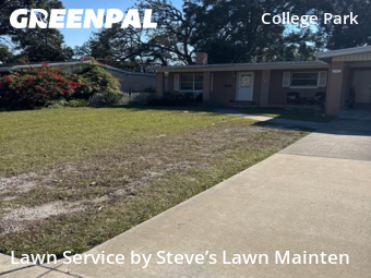 Yard Mowingin Orlando,32804,Lawn Care by Steve’s Lawn Mainten, work completed in Dec , 2025