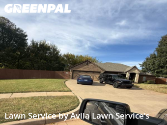 Lawn Carein Moore,73160,Grass Cut by Avila Lawn Service’s, work completed in Feb , 2026