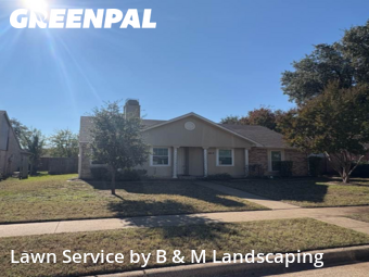 Grass Cutin Flower Mound,75028,Grass Cutting by B & M Landscaping, work completed in Dec , 2025