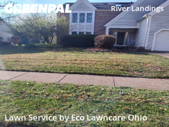 Lawn Cutting in Hilliard, 43026, Front Yard Mowing by Eco Lawncare Ohio, work completed in Dec , 2025