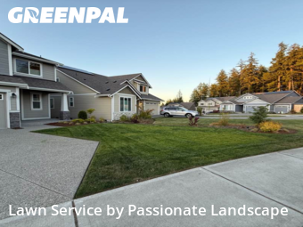 Lawn Upkeep in Olympia, 98513, Front Yard Mowing by Passionate Landscape, work completed in Nov , 2025