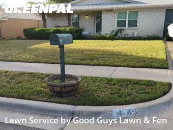 Lawn Maintenancein White Settlement,76108,Yard Cutting by Good Guys Lawn & Fen, work completed in Dec , 2025