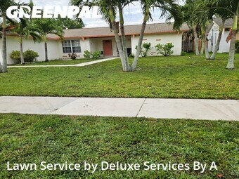 Lawn Carein Sunrise,33351,Grass Cut by Deluxe Services By A, work completed in Jun , 2026
