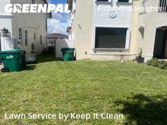 Lawn Maintenance in Richmond West, 33177, Yard Mowing by Keep It Clean, work completed in Dec , 2025