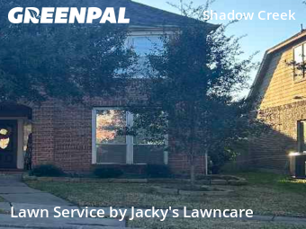 Grass Cutin Pearland,77584,Lawn Cutting by Jacky's Lawncare, work completed in Feb , 2026