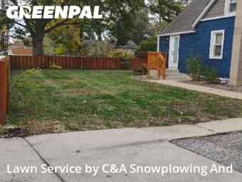 Yard Cuttingin Des Plaines,60016,Yard Mowing by C&A Snowplowing And , work completed in Nov , 2025
