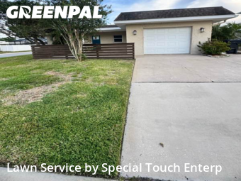 Lawn Cuttingin Oldsmar,34677,Lawn Cut by Special Touch Enterp, work completed in Jan , 2026