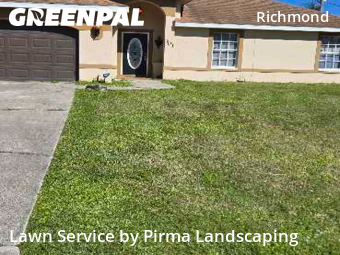 Grass Care in Lehigh Acres, 33972, Front Yard Mowing by Pirma Landscaping, work completed in Nov , 2025