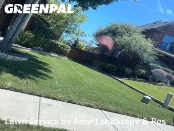 Yard Mowingin Grand Prairie,75054,Grass Cut by Amir Landscape & Res, work completed in Jun , 2026