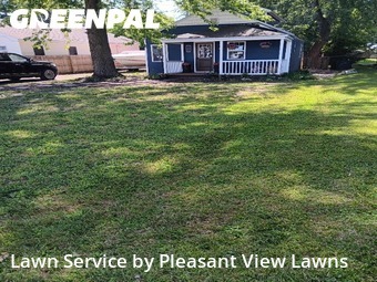 Completed mowing work
