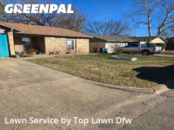 Modern Landscaping In Denton,76209,Landscape Design by TOP LAWN DFW, work completed in Feb , 2026
