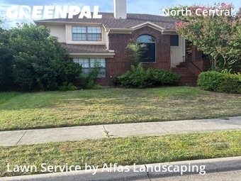 Completed mowing work