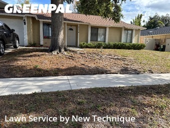 Lawn Cutin Apopka,32703,Lawn Care Service by New Technique, work completed in Dec , 2025