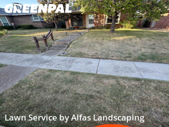 Lawn Mowin Lewisville,75067,Lawn Service by Alfas Landscaping, work completed in Dec , 2025