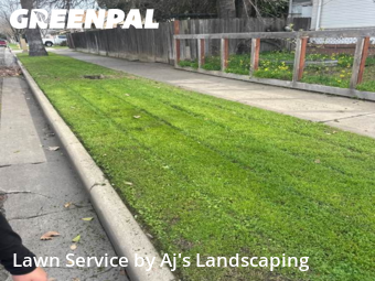 Work completed by grass-trimming-service-in-Merced-CA