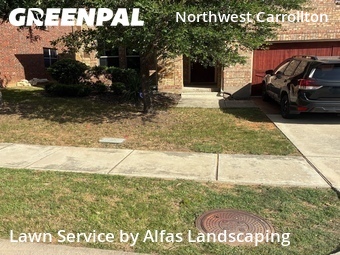 Modern Landscaping In Carrollton,75010,Landscaping Installation by Alfas Landscaping, work completed in Jul , 2026