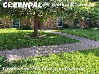 Backyard Landscaping In Carrollton,75007,Landscaping Installation by Alfas Landscaping, work completed in Jul , 2026