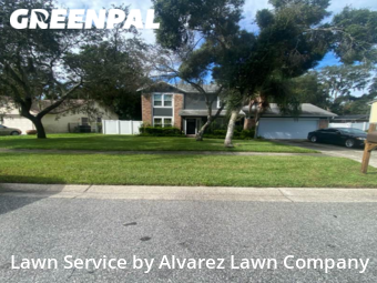 Yard Mowingin Pine Hills,32818,Lawn Cut by Alvarez Lawn Company, work completed in Dec , 2025