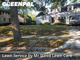 Front Yard Mowing in Pontiac, 48341, Lawn Cutting by Mr Steed Lawn Care, work completed in Nov , 2025