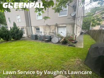 Front Yard Mowing in Jersey City, 7306, Weed Trimming by Vaughn's Lawncare, work completed in Oct , 2025