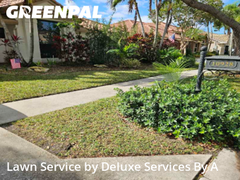 Yard Cuttingin Plantation,33322,Yard Mowing by Deluxe Services By A, work completed in Jan , 2026