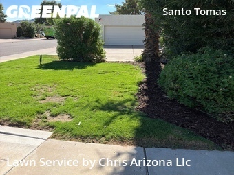 Completed mowing work