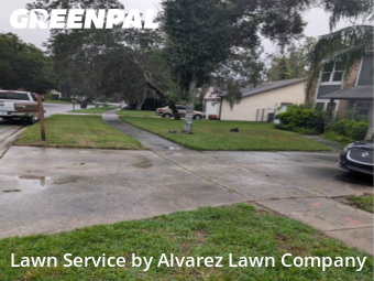 Lawn Cutin Pine Hills,32818,Grass Cut by Alvarez Lawn Company, work completed in Dec , 2025