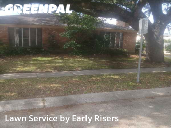 Modern Landscaping In Metairie,70002,Landscaping Services by Early Risers, work completed in Feb , 2026