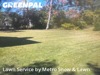 Front Yard Mowing in Sterling Heights, 48314, Lawn Management by Metro Snow & Lawn, work completed in Oct , 2025