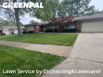 Lawn Cutin Affton,63123,Lawn Cutting by Cnchauling&Lawncarel, work completed in Dec , 2025