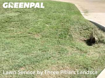 Lawn Cutin Grapevine,76051,Lawn Mow by Three Pillars Landsca, work completed in Nov , 2025
