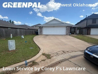 Landscape Design In Oklahoma City,73120,Landscaping Services by Corey F’s Lawncare, work completed in Apr , 2026