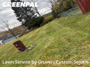Lawn Management in Bethlehem, 18020, Front Yard Mowing by Gruvers Custom Solutio, work completed in Nov , 2025