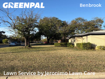 Yard Mowingin Benbrook,76126,Lawn Service by Jeronimo Lawn Care , work completed in Dec , 2025