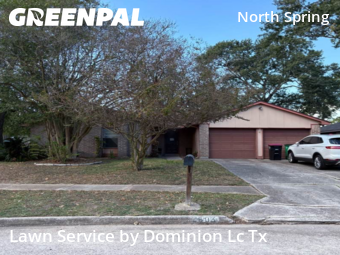 Lawn Maintenancein Spring,77373,Lawn Mow by Dominion Lc Tx, work completed in Dec , 2025