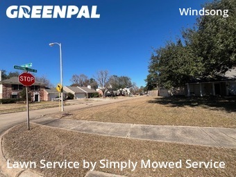 Lawn Cutin Houston,77084,Grass Cut by Simply Mowed Service, work completed in Feb , 2026