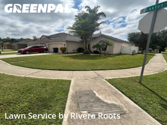 Turf Services in Meadow Woods, 32824, Front Yard Mowing by Rivera Roots, work completed in Nov , 2025