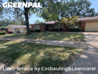 Yard Cuttingin Affton,63123,Lawn Mowing by Cnchauling&Lawncarel, work completed in Dec , 2025