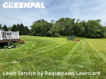Completed mowing work