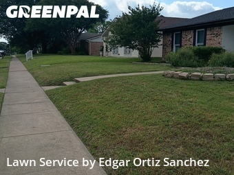 Yard Mowingin Garland,75044,Grass Cut by Edgar Ortiz Sanchez, work completed in Jun , 2026