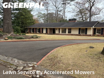 Landscaping Maintenance in Mountain Brook, 35223, Front Yard Mowing by Accelerated Mowers , work completed in Dec , 2025