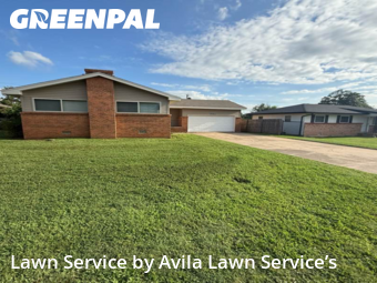 Yard Cuttingin Midwest City,73130,Lawn Mowing Service by Avila Lawn Service’s, work completed in Dec , 2025