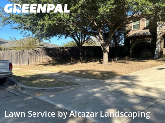 Modern Landscaping In Grand Prairie,75052,Landscaping Maintenance by Alcazar Landscaping, work completed in Nov , 2025