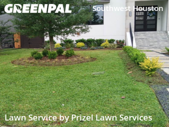 Lawn Cutin Bellaire,77401,Lawn Cutting by Prizel Lawn Services, work completed in Dec , 2025