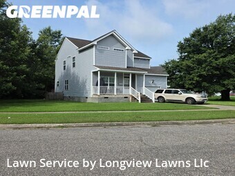 Completed mowing work