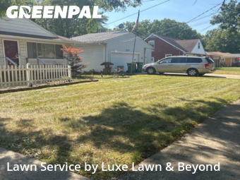Backyard Mowing in Maple Heights, 44137, Yard Care by Luxe Lawn & Beyond, work completed in Nov , 2025